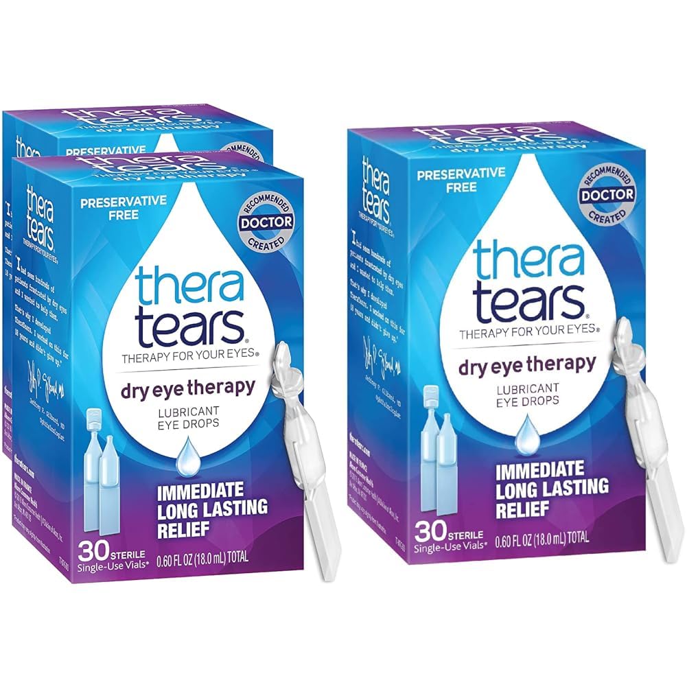 TheraTearsドライアイセラピーアイドロップ保存料無料30バイアル2パックドライアイセラピー潤滑アイドロップ保存料無料30シングルユースバイアル