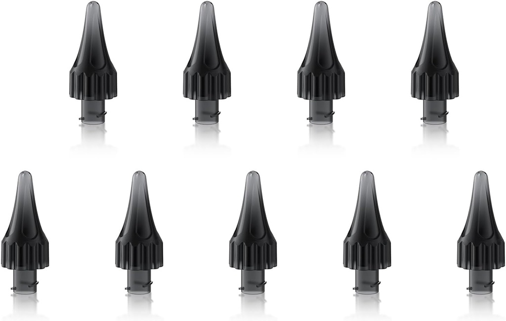 9pcs耳のワックスの取り外しの耳の洗剤の取り替えの先端、取り替えの耳のクリーニングのキットの柔らかい先端、電気耳の洗剤の取り替えの先端の耳の潅漑の先端