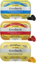 GRETHER'S Sugarfree Pastilles ブラックカラント、エルダーフラワー&レッドカラント - シンガーのギフト - ドライムート救済のための自然療法 - 2.1 オンス(パッケージ3)