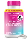 女性のためのピンクストークイノシトールサプリメント – 40:1 Myo-Inositol & D-Chiro Inositol – ホルモンバランス, 豊饒 & Ovarian サポート – サイクルレギュレーション & メタボリックウェルネス, 30 サービング