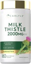Carlyle Milk Thistle | 180 カプセル | ダンデリオン&イエロードック | ノンGMO、グルテンフリー