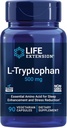 ライフエクステンションL-Tryptophan、500mg、健康なセロトニンレベルを奨励し、健康な睡眠、気分、ストレス応答と満足、グルテンフリー、非GMO、ベジタリアン、90カプセルを促進