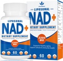 2200mg 口腔 NAD+ サプリメント - セルエネルギーと老化の防御を強化, 60 カプセル