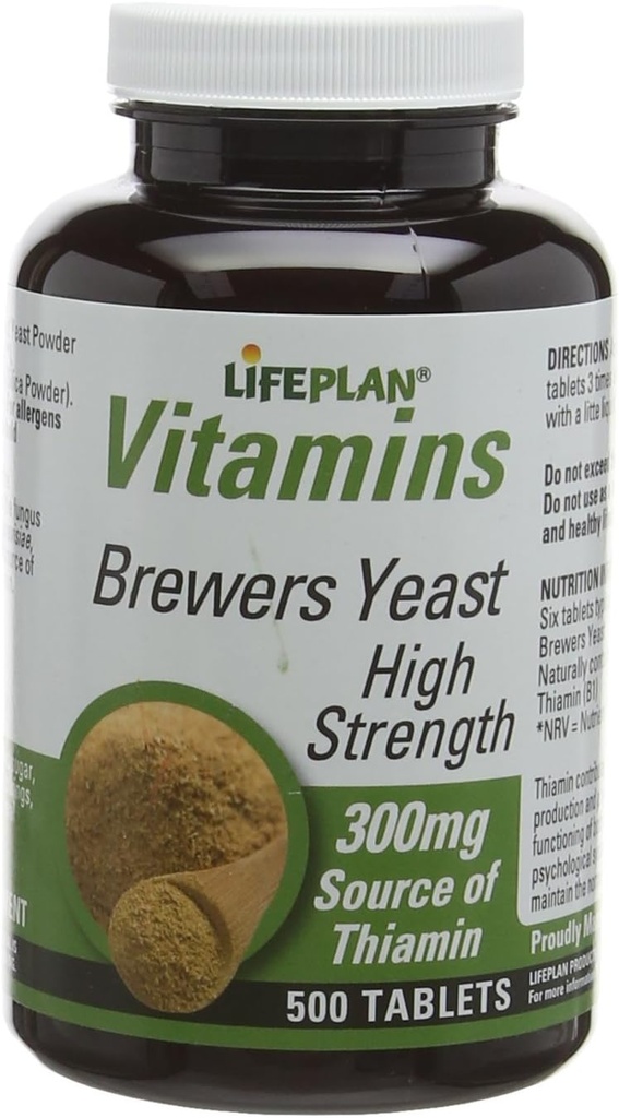 LifePlan Brewers Yeast 500 Tablets
