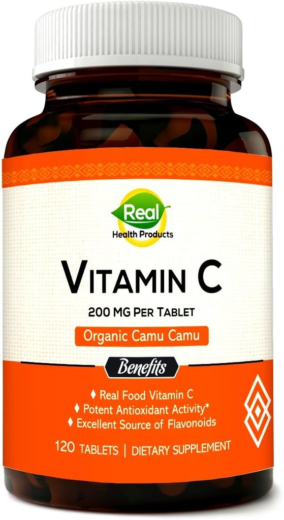 天然VIT C、生の酸化防止剤 - 免疫サポートサプリメント - カムカム抽出物。 (120カウント)