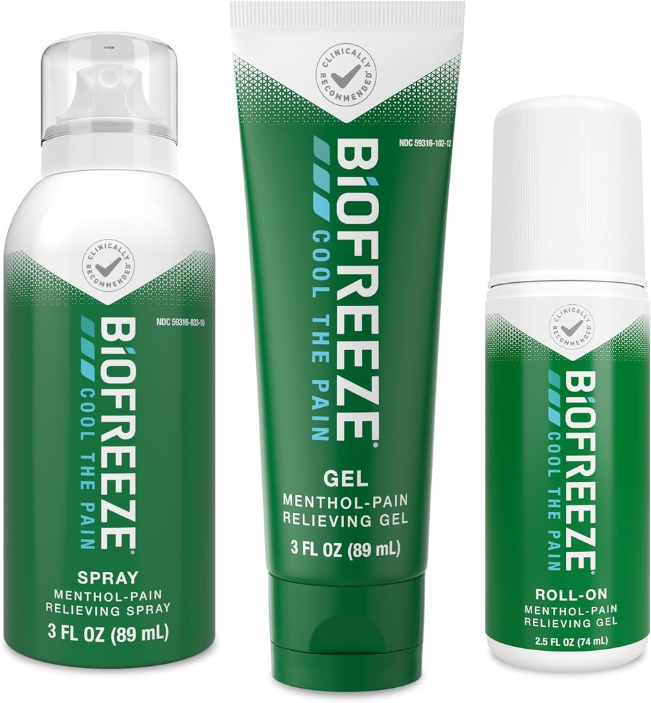 バイオフリーズの痛みの軽減ロールオン2.5 FL OZ、ゲル3 FL OZ、およびスプレー3 FL OZバラエティパックの筋肉や関節炎、背痛、緊張、ブルース、捻挫(パッケージ5月Vary)から関節炎、関節炎、関節炎、関節炎、関節炎、関節炎、関節炎、関節炎、関節炎、関節炎、関節炎、関節炎、関節炎、関節炎、関節炎、関節炎、関節炎、関節炎、関節炎、関節炎、関節炎、関節炎、関節炎、関節炎、関節炎、関節炎、関節炎、関節炎、関節炎、関節症