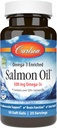 Carlson Salmon Oil, 500mg Omega-3s, ワイルドキャッチ ノルウェーの魚油, 持続可能な供給, 50 Softgels