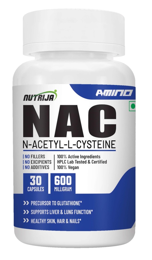 NAC (N-アセチルL-Cysteine) 600mg - 30カプセル