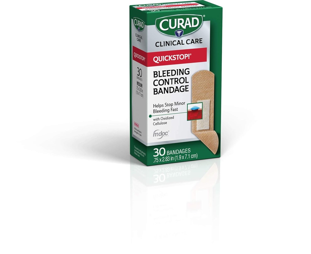 CuradのQuickstopの屈曲の包帯、Quickstopのスリーブを付ける制御技術、0.75" x 2.83の30の計算(パッケージ3)