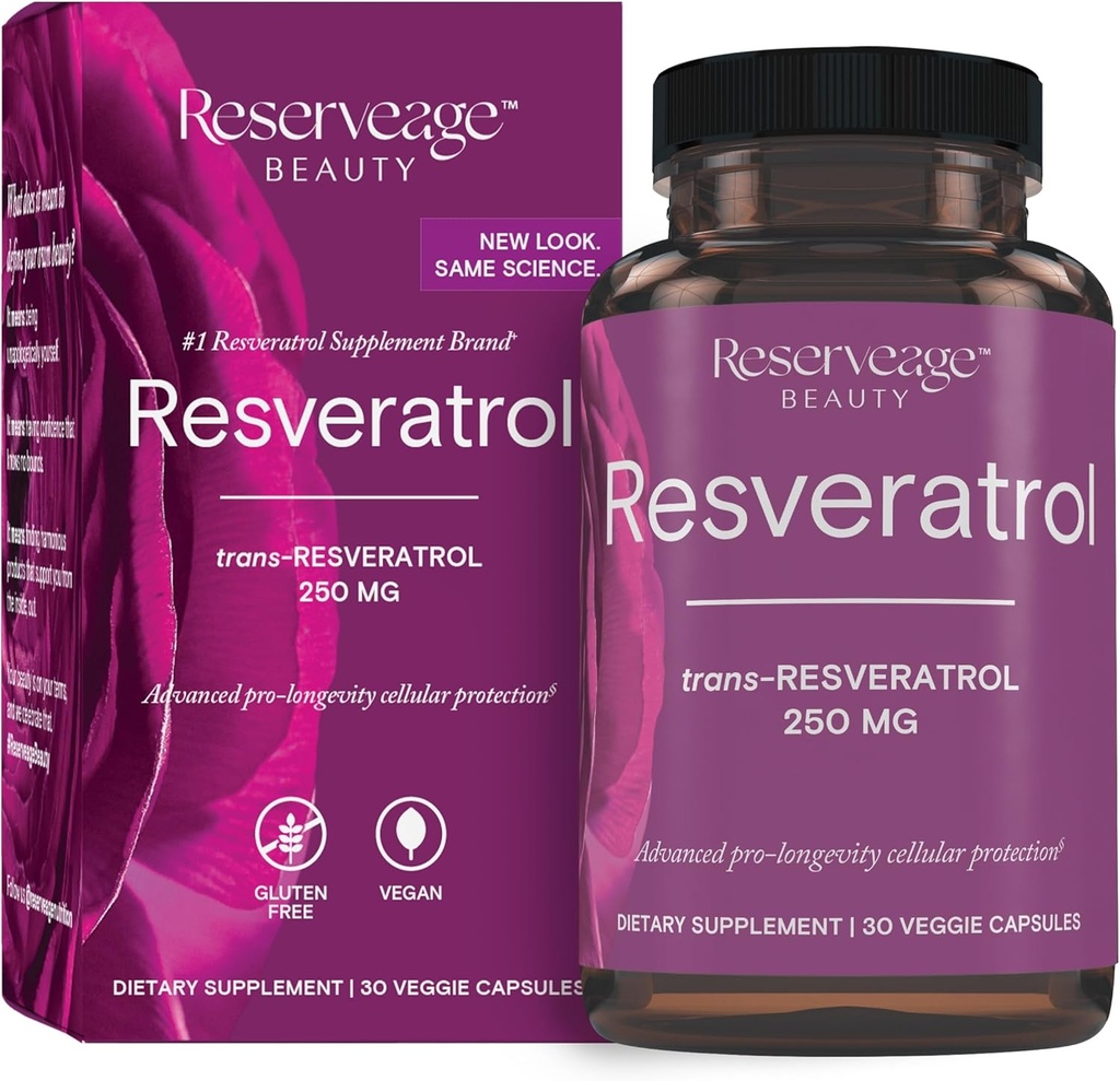 準備の美、Resveratrol 250のmg、心および細胞の健康のための酸化防止の補足、サポート健康な老化および免疫システム、Paleo、Keto、30のカプセルを支えて下さい
