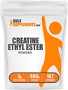 BulkSupplements.comクレアチンエチルエステルHClパウダー - クレアチンサプリメント、クレアチンエチルエステルパウダー - アンフレーバー&グルテンフリー、サービングあたり3g、500g(1.1ポンド)(パッケージ1)
