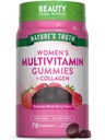 Nature's Truth Womens Multivitamin Gummies Plus Collagen & Biotin | 70 カウント | 非GMO&グルテンフリーサプリメント