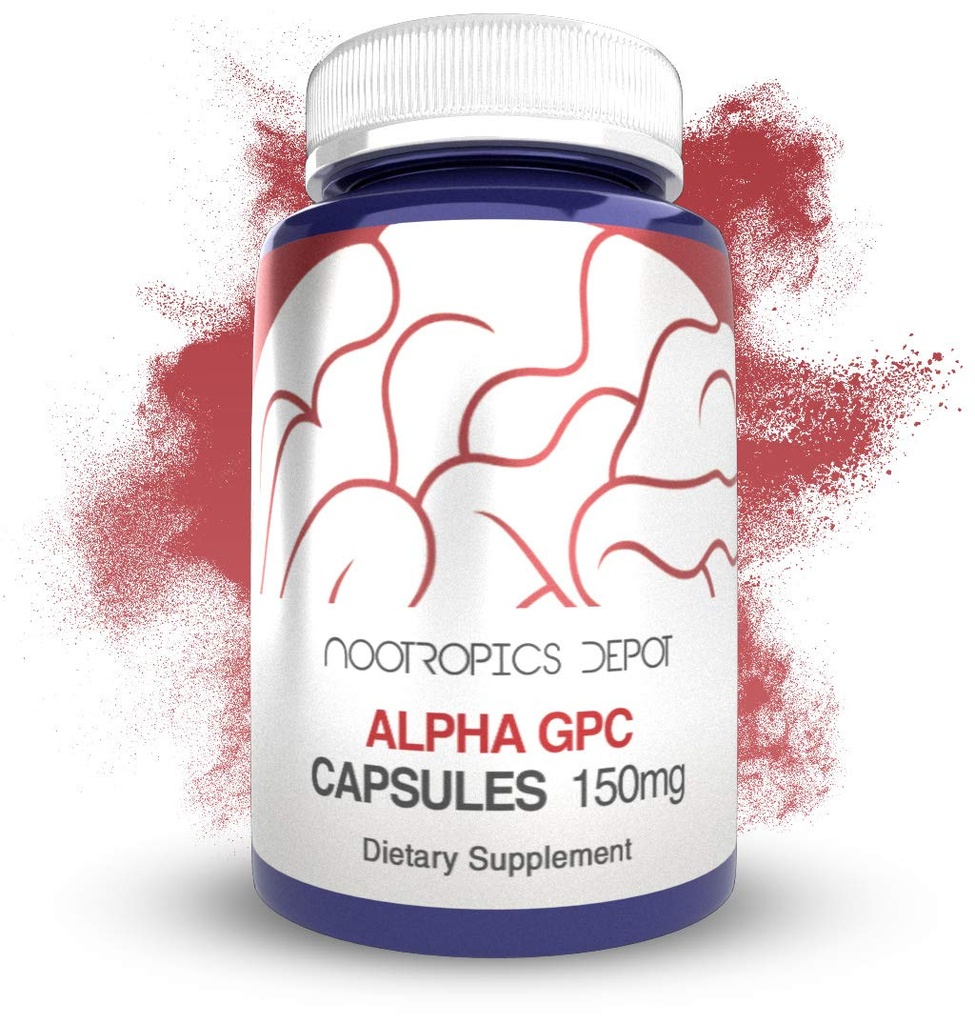 ノトropics デポ アルファ GPC カプセル | 150mg | 180 カウント | 角形サプリメント | 脳の健康の補足 | 健康な脳機能をサポート | 認知度を高めて下さい