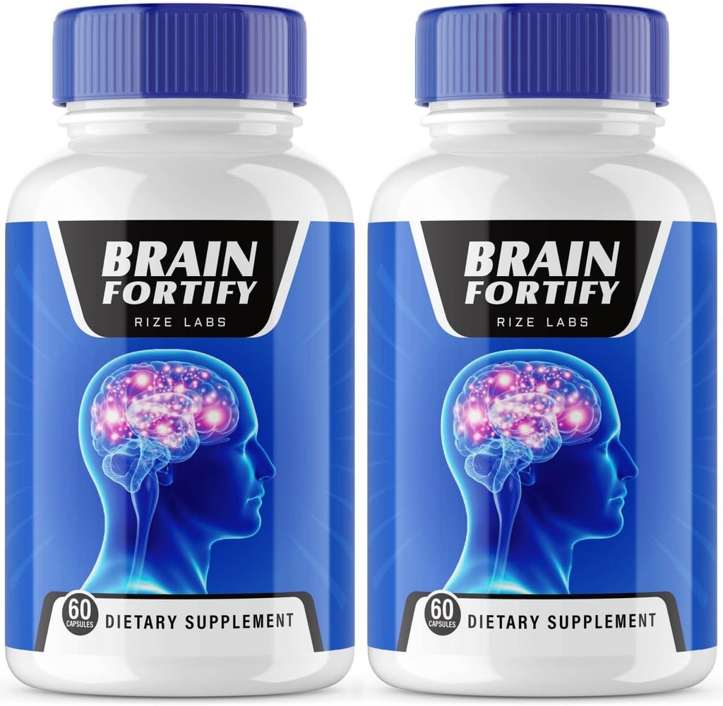 (2パック)BrainFortifyサプリメント、BrainFortify有機メモリ支持フォーミュラ、BrainFortifyは、脳フォグのネガティブ効果を減らすために、Brain Fortifyは、記憶をブーストするために使用される、レビュー(120カプセル)