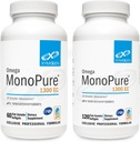 XYMOGENオメガモノピュア1300ECバンドル - 60 Softgels + 120 Softgels - 3Xグレーター吸収と魚油 - DHA EPAオメガ3ハート健康+認知サポートのためのサプリメント
