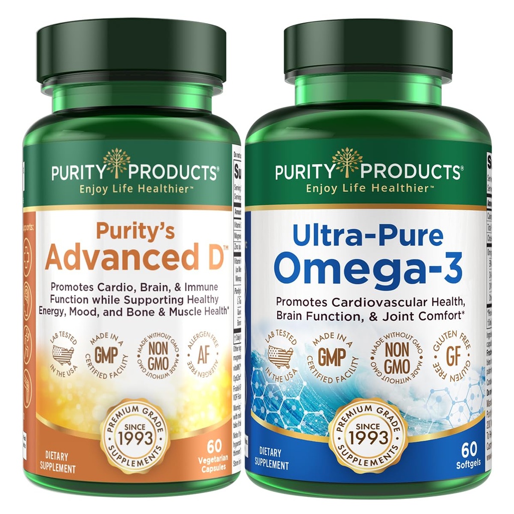 純度プロダクトKIT - Dr. Cannellの高度D + Omega-3の高度Dからの超純粋な魚油はビタミンD、ビタミンK2、亜鉛、マグネシウムのクエン酸塩、ほう素およびタウリンと詰められます