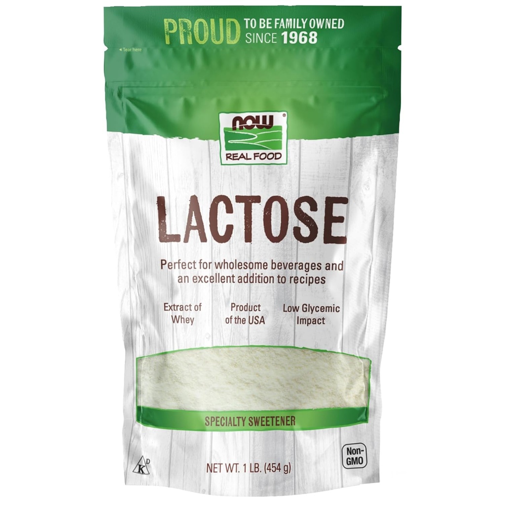 NOW Foods、Lactose、Concourages Beneficial Gut Bacteria、米国産1ポンド(パッケージ5月Vary)