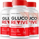 Gluco Revive Pills、Gluco Reviveの補足のカプセル、GlucoRevive健康およびウェルネス サポート - 最高の強さ すべての自然な高度の方式、GlucoReviveの健康の丸薬 レビュー(3パック)