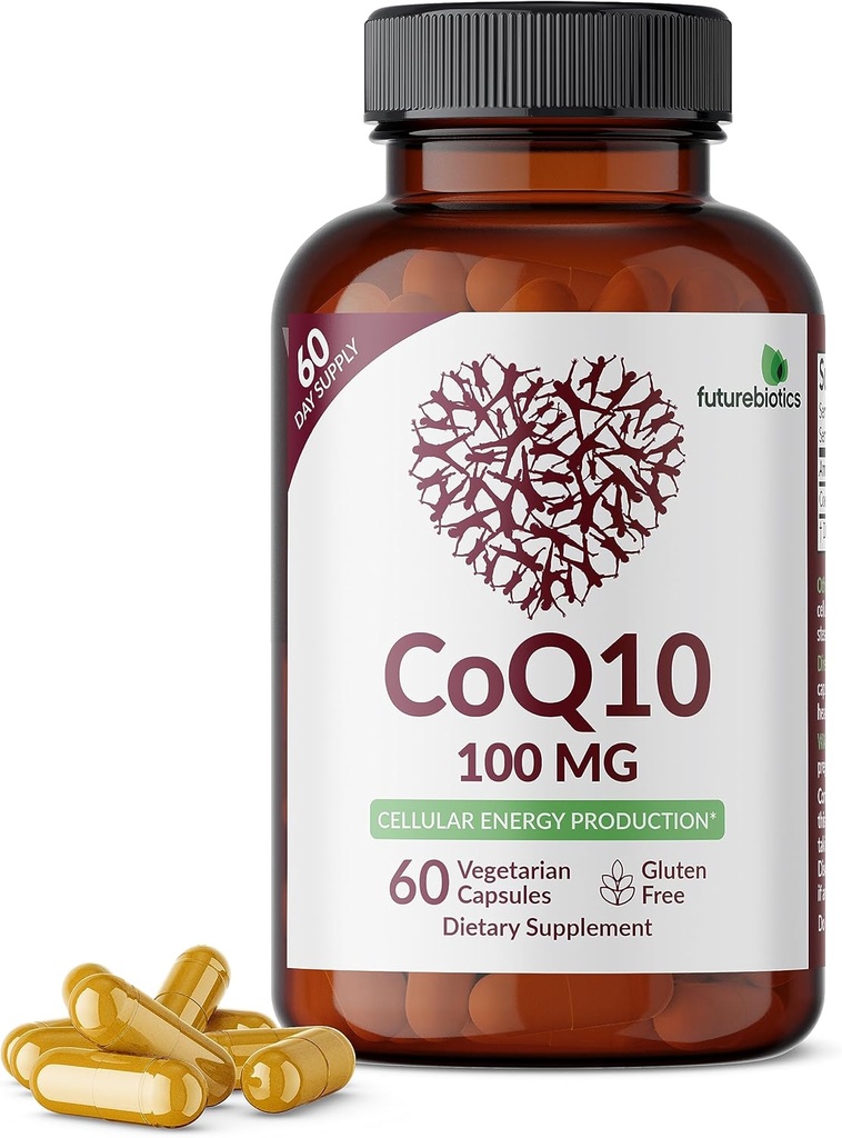 Futurebiotics CoQ10 100 MGの細胞エネルギーの生産、60のベジタリアンのカプセル