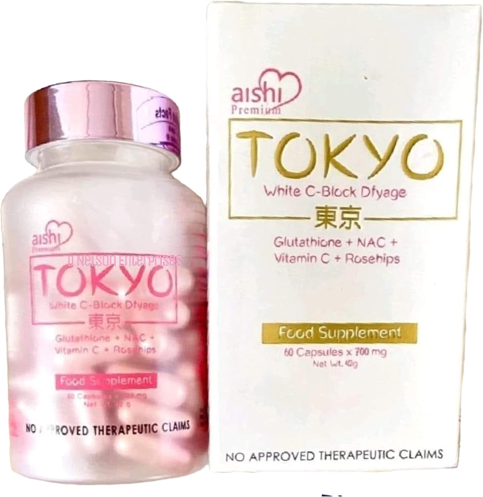 東京ホワイトC-Block Dyfage Glutathione、60カプセル