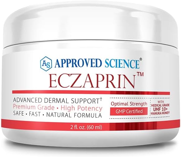 承認された科学 Eczaprin バルム - 30% マヌカハニー(UMF 10 +)、5% コロイドオートミール - 乾燥、かゆみの皮膚 - すべての皮膚タイプ - パラベンフリー、非GMO、大豆フリー、小麦フリー - 2 fl。 Oz.