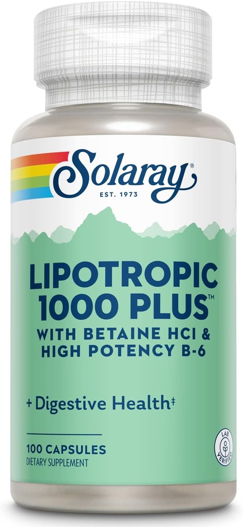 ビタミンのカプセル100の計算のSOLARAYのLipotropic 1000