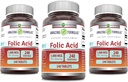 アメージングフォーミュラ 葉酸1000 mcg(1mg) タブレット サプリメント | ビタミンB9 | ノンGMO | グルテンフリー | 米国製 (240 カウント | 3パック)