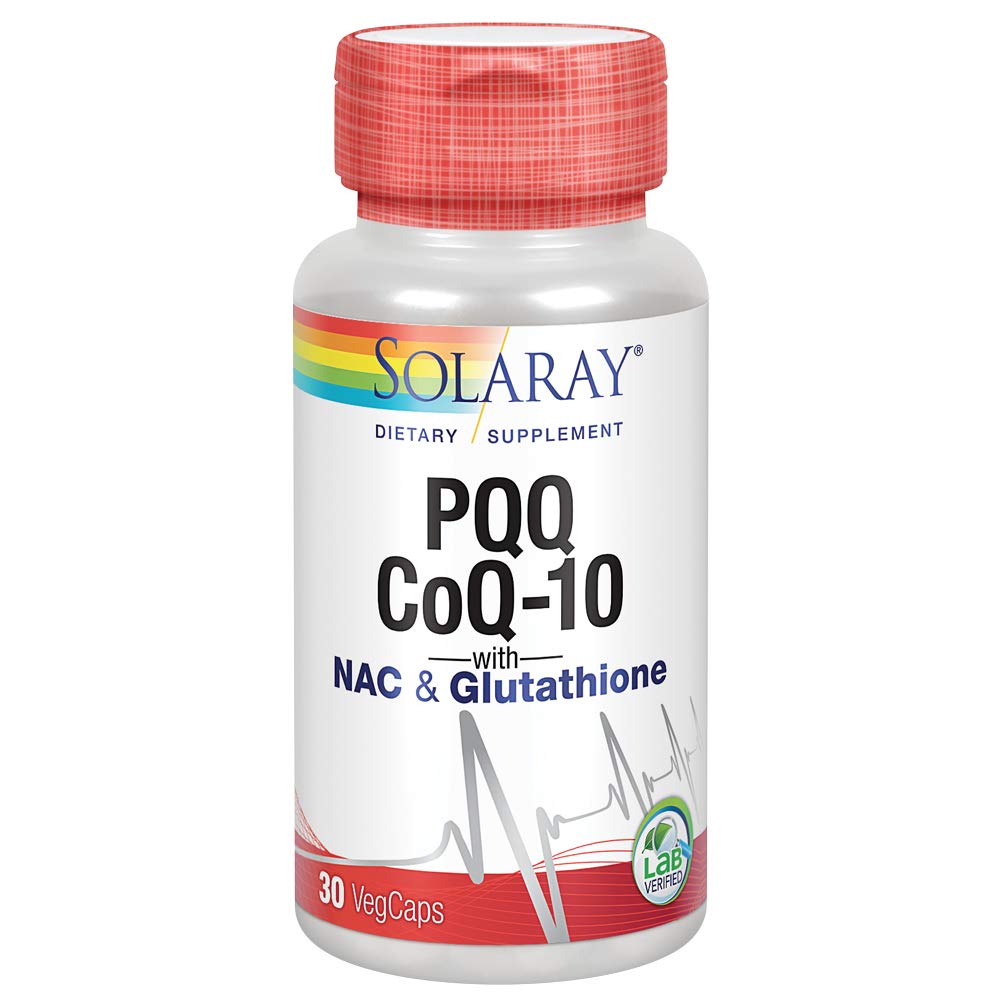 Solaray PQQ CoQ10、心の健康サポート、30ct