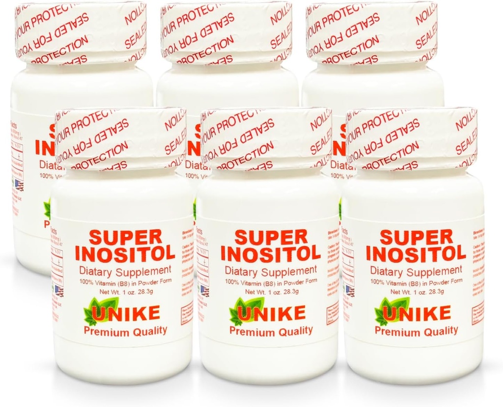 スーパーイノシトール栄養補助食品|ホルモンバランス、豊饒とオワリアンサポートのためのイノシトール(ビタミンB8)パウダー|グルテンフリー、ビーガン1オズ(6)