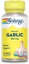 Solaray Organic Garlic Pills - 560 mg ハートヘルスサポートのためのニンニクサプリメント - USDA Organic Garlic Capsules - ビーガン - 60 日返金保証 - 100 人前, 100 VegCaps