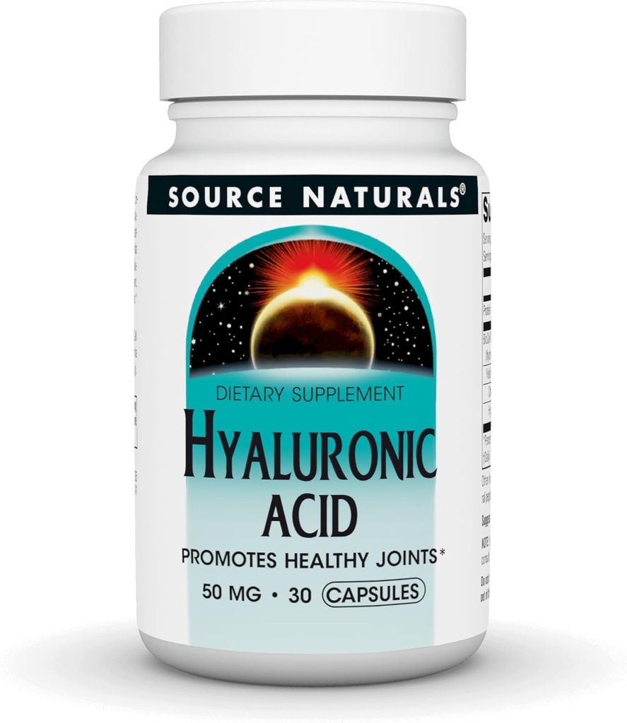 源のNaturals Hyaluronic酸は、健康な接合箇所*、50mg - 60のカプセルを促進します