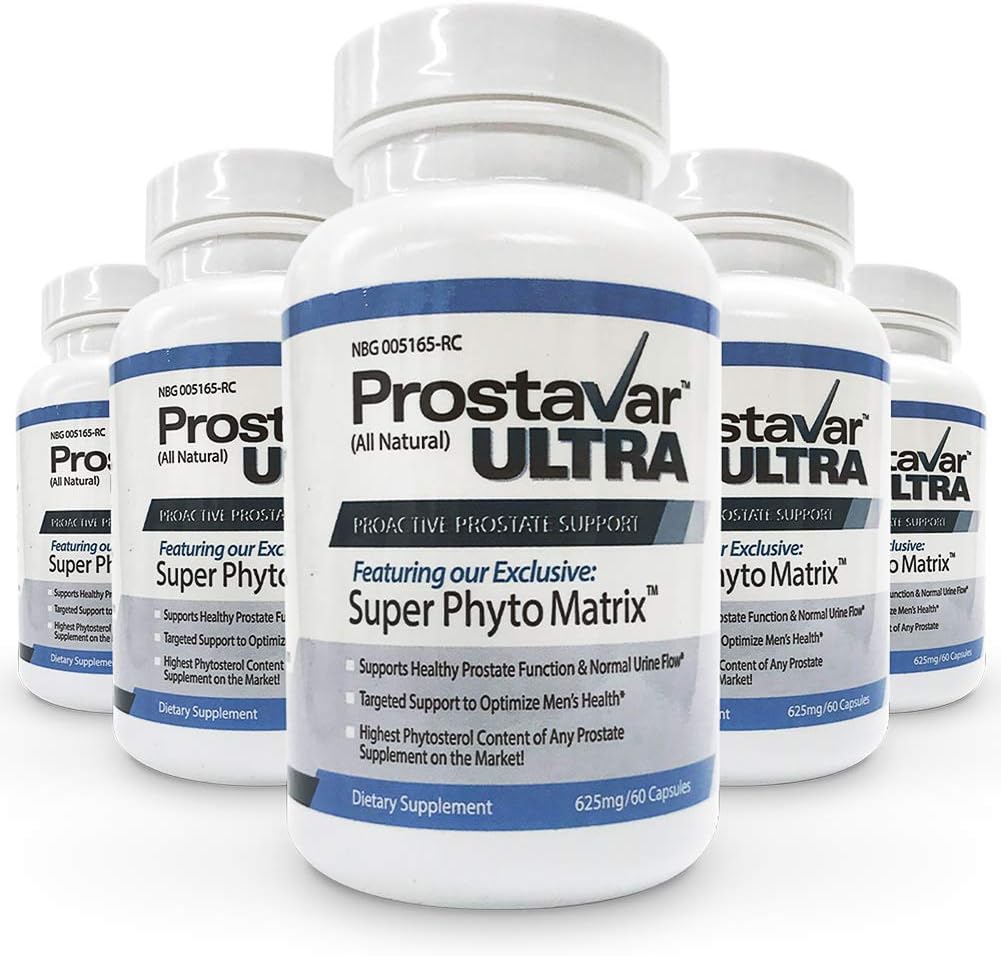 5本のびんは元の Prostavar の超前立腺サポート 600mg 90% Beta-Sitosterol 及びブドウの種のエキスの製造業者から新しい改善しました