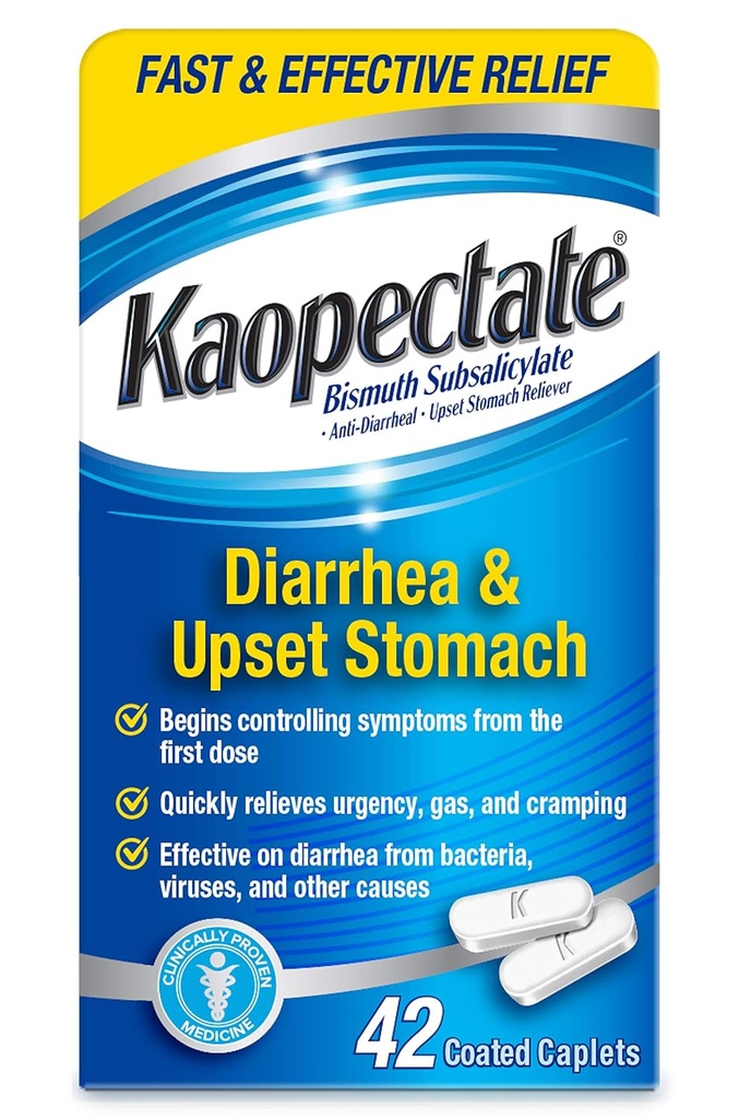 Kaopectateの複数のSymptomの反Diarrheal&のUpsetのStomachのReliever、42のカプレット