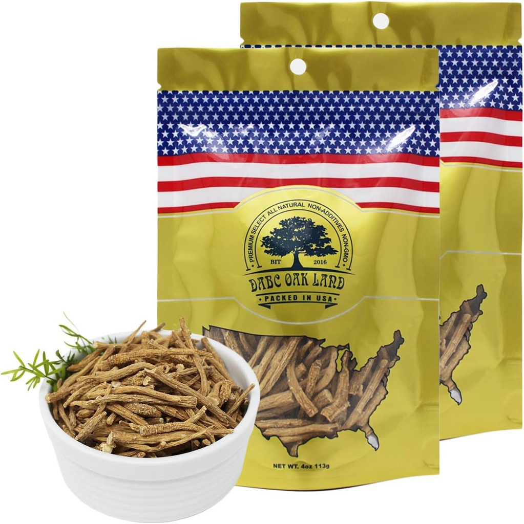 American Ginseng from Wisconsin, American Wisconsin Ginseng Branch Root for Tea 花旗参枝/西洋参枝 Bag Small 4oz/Bag*2