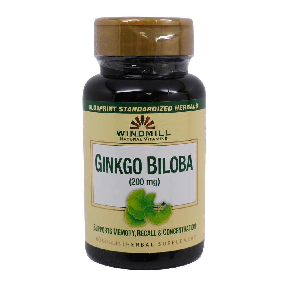 ウィンミルによるGinkgo Biloba 200mg 60キャップ