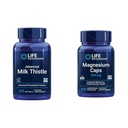ライフエクステンション アドバンストミルク アコール 120 ソフトゲルとマグネシウム 500 mg カプセル 肝臓の健康、デトックス サポート、心の健康、健康な骨