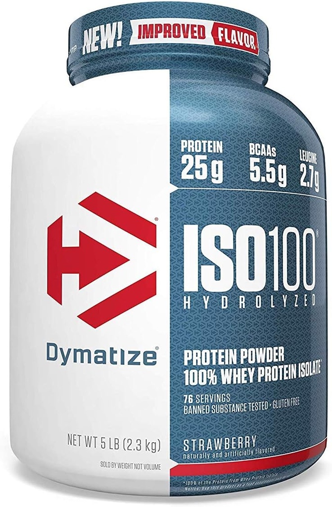 ジマタイズISO100 加水分解物100% ウイイプロテイン アイソレート いちご5ポンド
