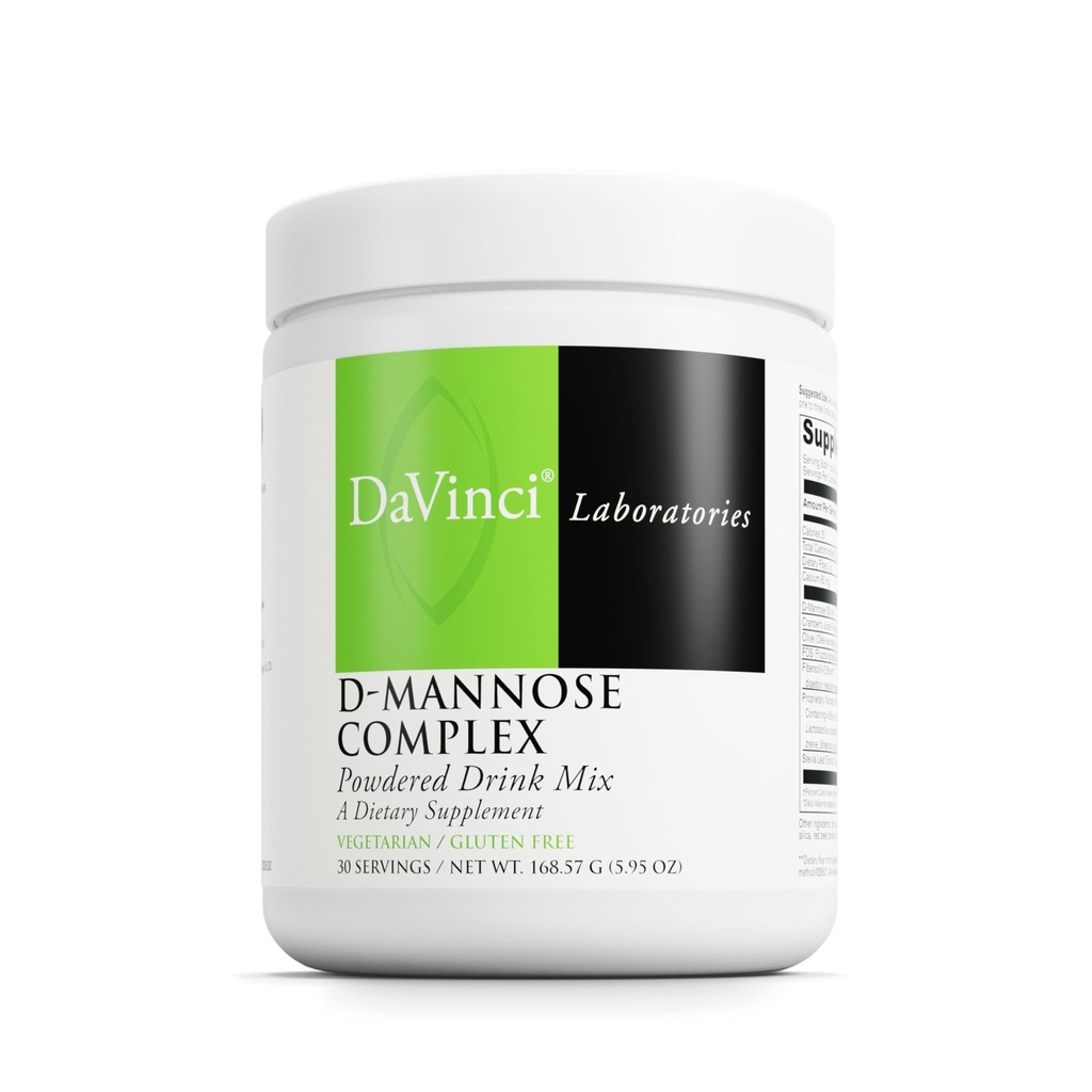 DAVINCI Labs D-Mannose Complex - パウダードリンクミックスは免疫システムと尿路の健康をサポート* - カルシウム、クランベリージュースパウダー&プレバイオティックファイバーと膀胱の健康補助* - 30サービング(168.57 g)