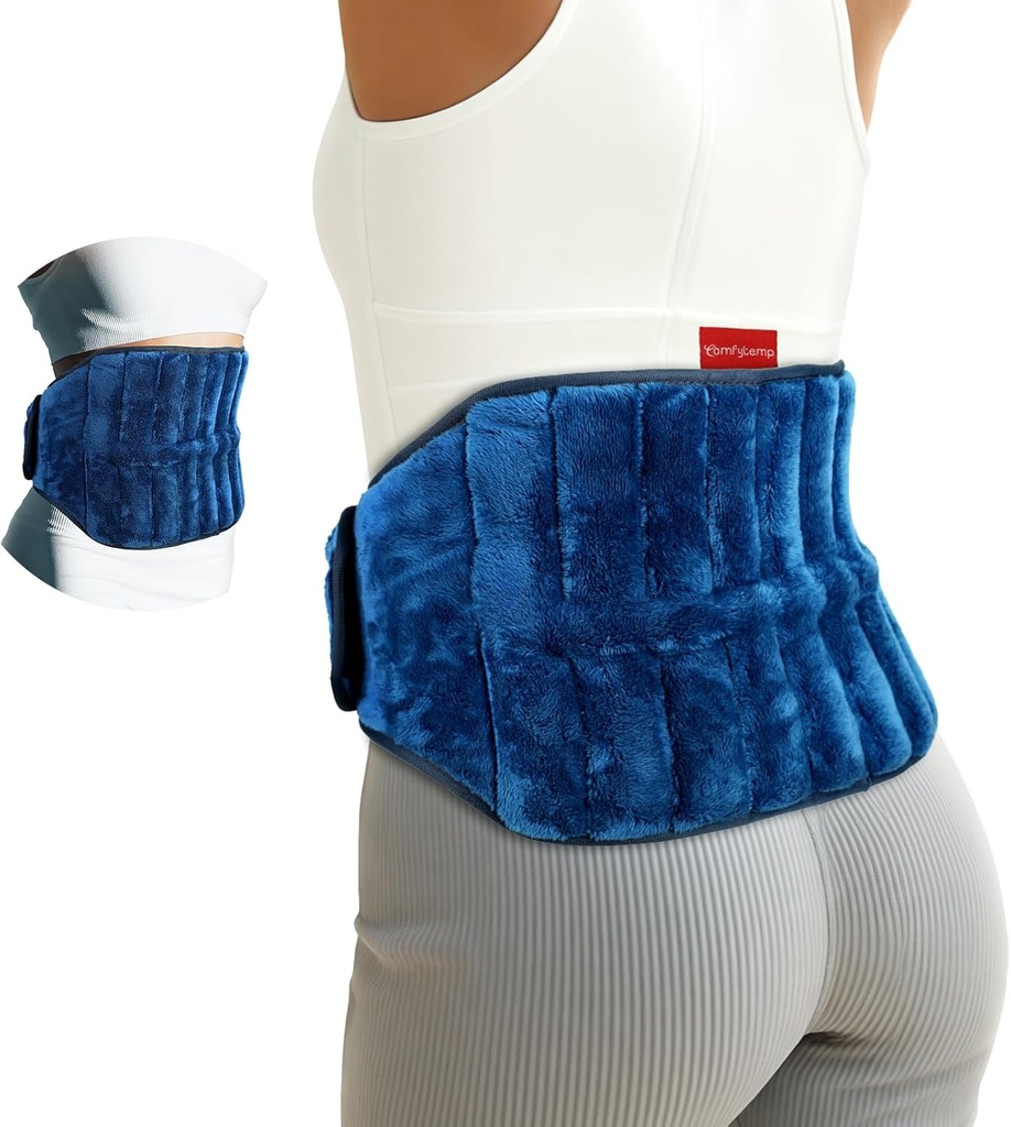 背部痛みの軽減のためのComfytempのマイクロウェーブ暖房パッド、期間のクランプ、2.5LB ウェアラブル Microwavable 暖房パッド、シアチカ、ウエストの Coccyx のための湿気がある熱療法、暖かい圧縮の回復は健康なギフトを得ます