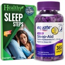 Equateの睡眠援助のDiphenhydramine HCI 25のmg 365の小冊子および胎児の容積の睡眠のステップ ヒント カード