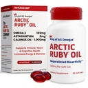 アークティックルビーオイル1000mg - Omega 3は、EPA、DHA、アスタキサンチン2mgと女性と男性のためのサプリメント - フィッシュ&キルオイル代替 - 60ソフトゲル(1パック)