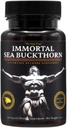 Immortal Sea Buckthornカプセル - 古代のパワー、オメガ3、6、7、9、および放射性皮膚、エネルギーおよび免疫サポートのための抗酸化物質を持つ男性と女性のための近代的な死亡率。