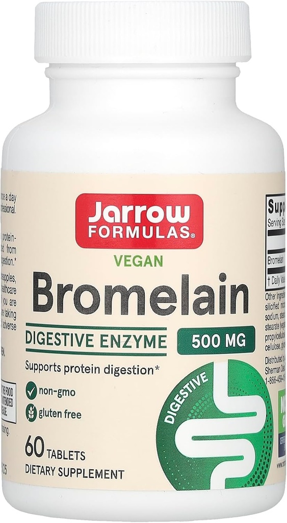 Jarrow Formulas® Bromelainタブレット、蛋白質の消化のための500のmgの食事療法の補足、60のタブレット、60日の供給