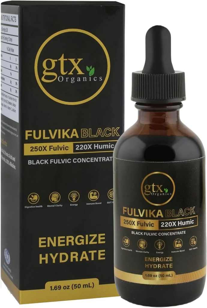 Trace Mineral Drops (200 Servings)(Flavorless) – 74 Trace Minerals from Pure Humic & Pure Fulvic Acid – Concentrated, Plant-Based, Trace Minerals Supplement with Electrolytes & Alkaline pH