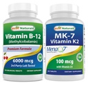 ベストナチュラルビタミンB12 6000 mcg&ビタミンK2(MK7)とD3