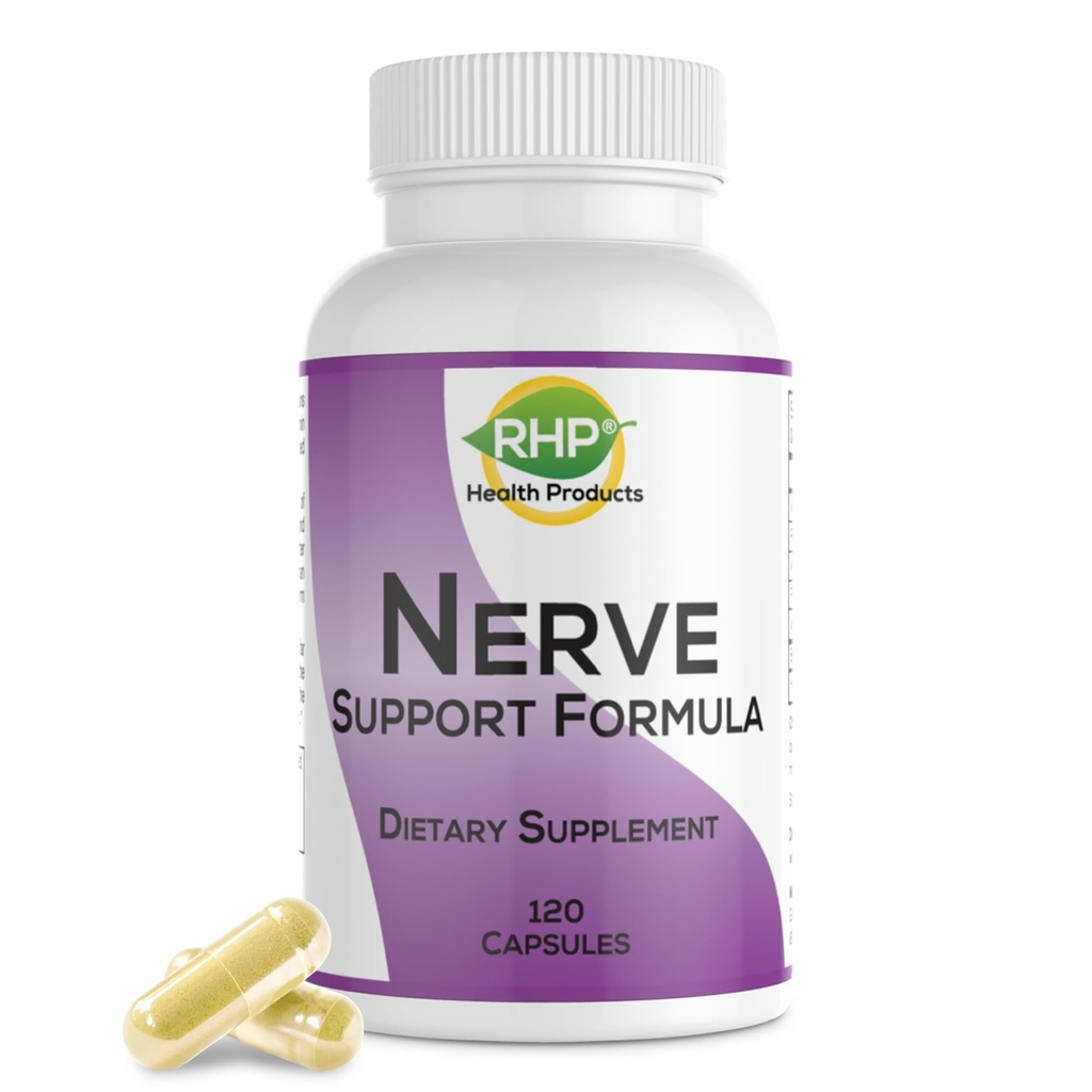 神経症の栄養サポートのためのNerveサポート方式。 神経痛、痛み、不快感からの救済。 葉酸とBコンプレックス。 120カプセル
