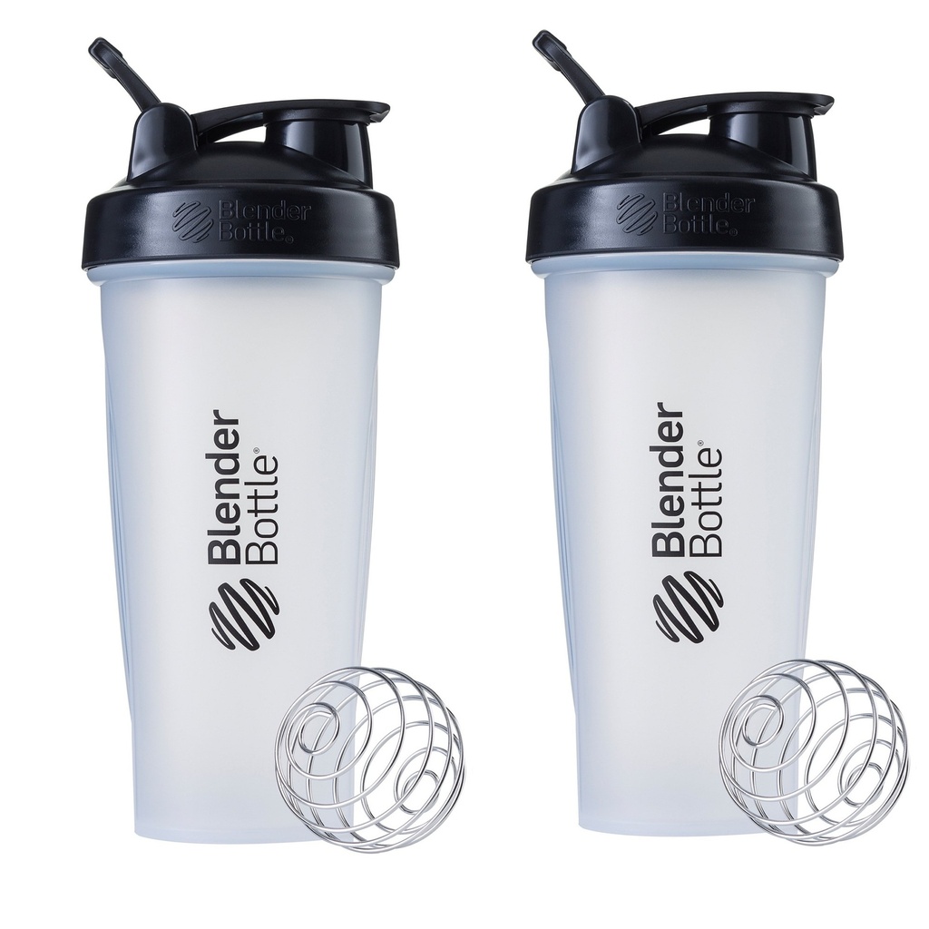 BlenderBottleのプロテインの揺れおよびプレワークアウト、28oz、Clear/Black (パッケージ 2)