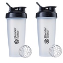 BlenderBottleのプロテインの揺れおよびプレワークアウト、28oz、Clear/Black (パッケージ 2)