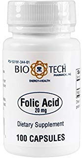 バイオテクノロジーファーマカル - 葉酸(20mg) - 100カウント(FFP)