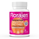 プロバイオティクスとプレバイオティクスを備えたFlorajen消化酵素 - Gut Health、Bloating、およびガス救済のためのトリプルアクションフォーミュラ - グルテンと酪農の消化をサポート - クリーン、非GMO - 30カウント